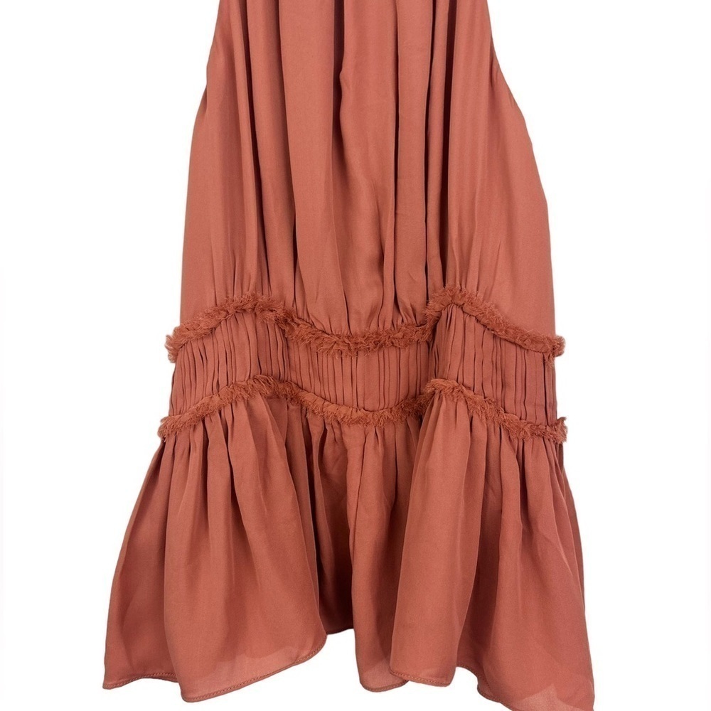 Cinq á Sept Lotus Silk Peplum Top Flaw - Picture 6 of 16